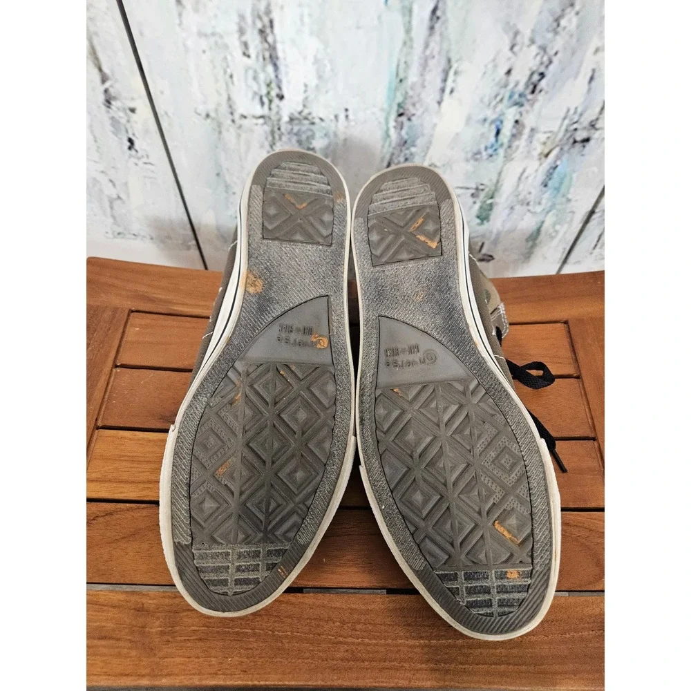 Converse‎ One Star 12 Mid Top Sneakers Brown Camo Canvas Skate Shoes Mens Casual